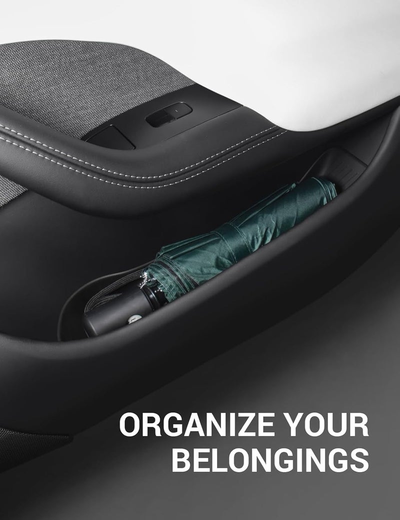 Basenor 2021-2026 Tesla Model S Door Side Storage Box, Door Organizer Tray (Proprietary Design) Front Rear Slot Pockets, Protector Liner for Model S/S Plaid Accessories Set of 4 - Image 4